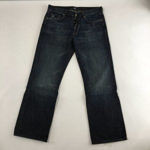 7 For All Mankind Relaxed Button Fly Jeans 36